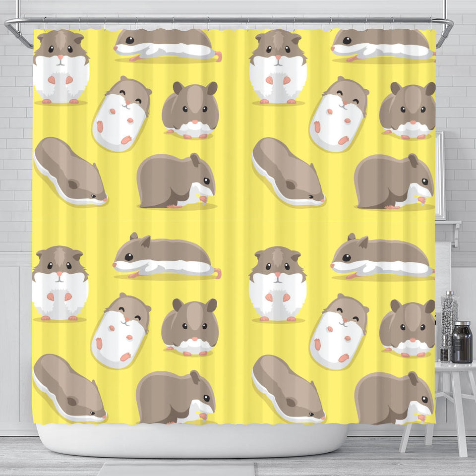 Cute Hamster Pattern Shower Curtain Fulfilled In US