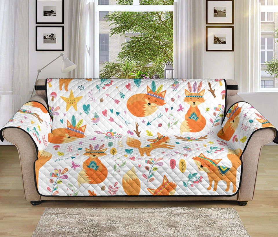 cute tribal fox pattern Sofa Cover Protector