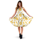 Potato Chips Pattern Print Design 03 Sleeveless Midi Dress