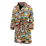Sun Glasses Pattern Print Design 02 Men's Bathrobe