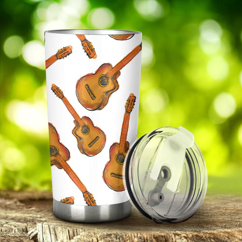Paint Guitar Pattern Tumbler
