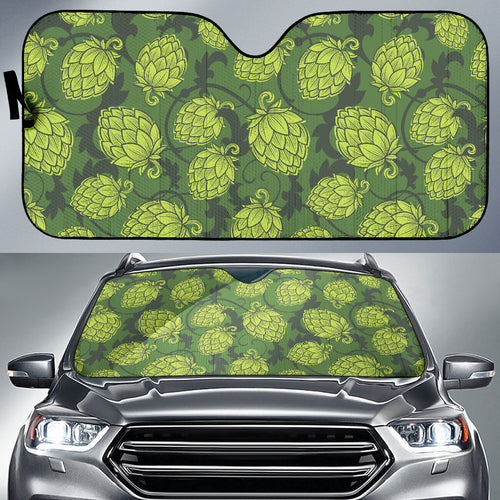 Hop Pattern Hop Cone Background Car Sun Shade