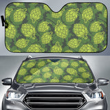Hop Pattern Hop Cone Background Car Sun Shade