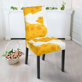 Cheese Slice Pattern Dining Chair Slipcover