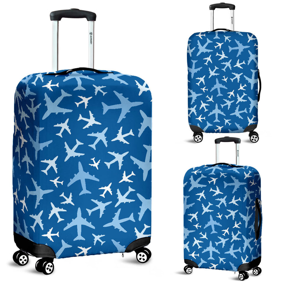 Airplane Pattern In The Sky Luggage Covers