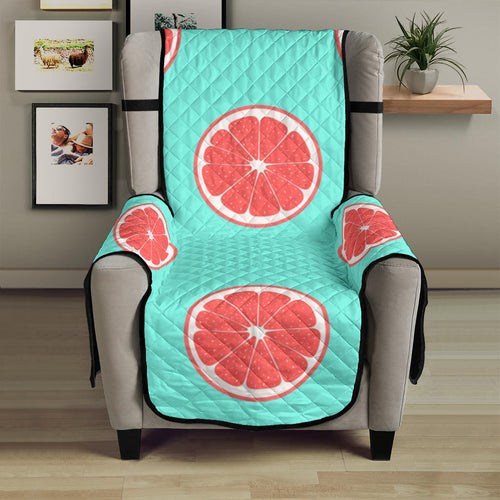 Grapefruit green background Chair Cover Protector