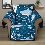 Cute shark pattern Recliner Cover Protector