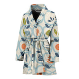 Apples Leaves Pattern Women'S Bathrobe