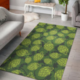 Hop Patternn Hop Cone Background Area Rug