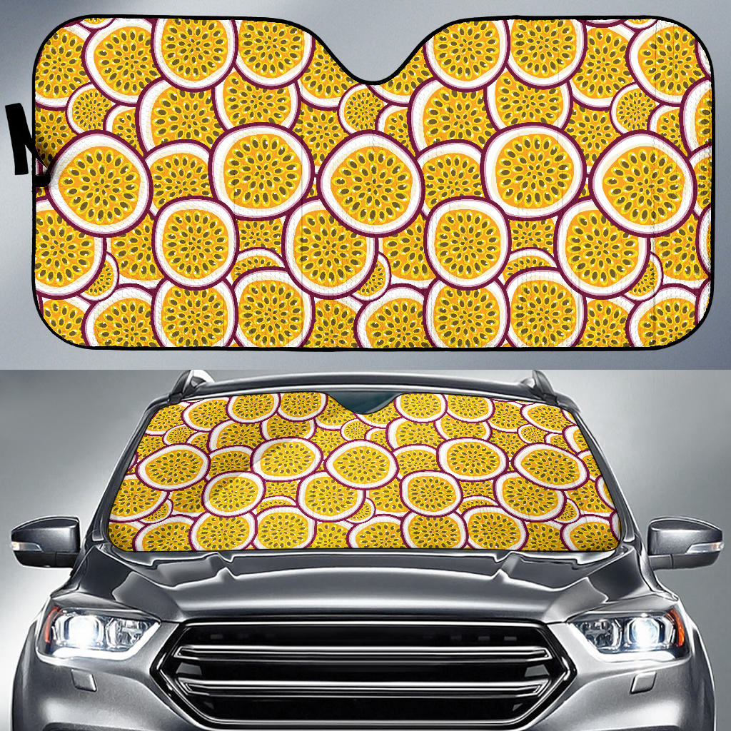 Passion Fruits Slice Pattern Car Sun Shade