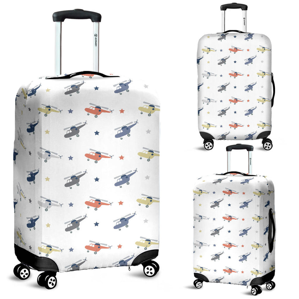 Cute Helicopter Star Pattern Luggage Covers