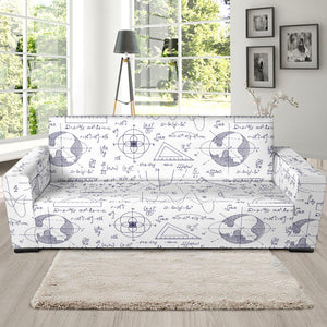 Math Pattern Print Design 03 Sofa Slipcover