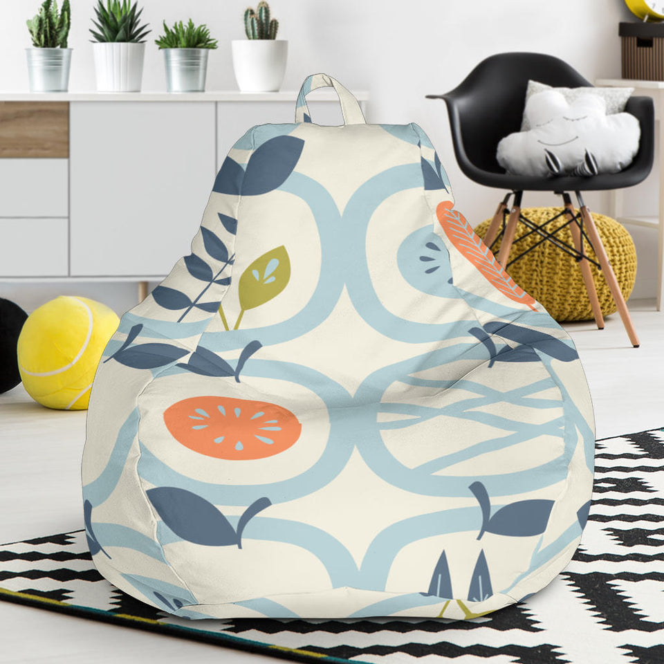 Apples Leaves Pattern Bean Bag Cover
