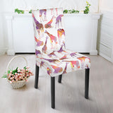 Giraffe Pattern Print Design 02 Dining Chair Slipcover