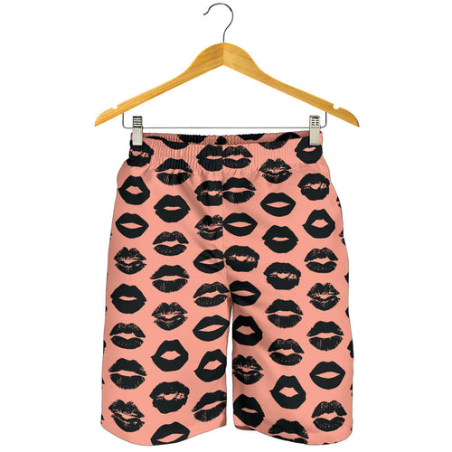Lips Pattern Print Design 02 Men Shorts