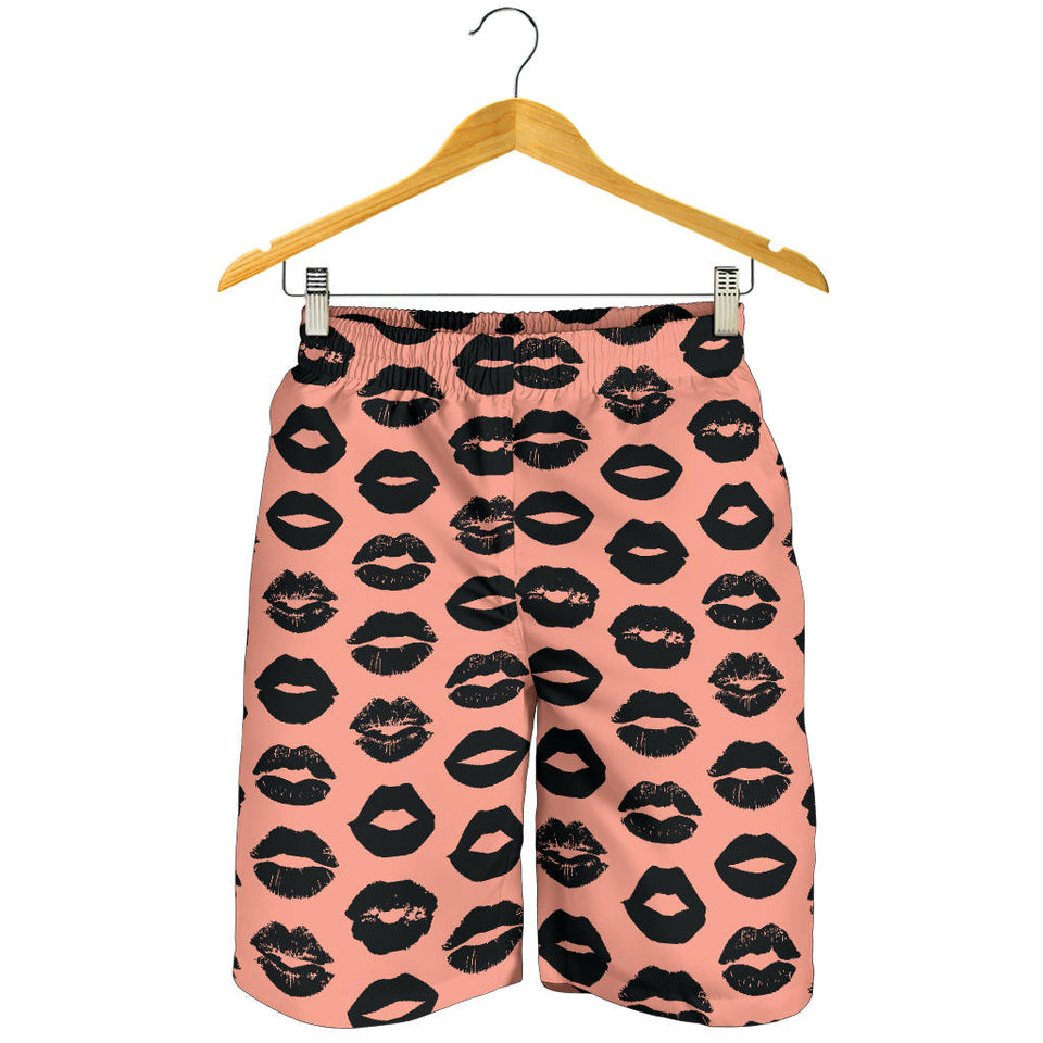 Lips Pattern Print Design 02 Men Shorts
