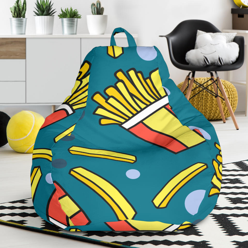 French Fries Red Paper Box Pattern Bean Bag Cover