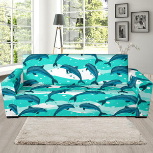 Dolphin Sea Pattern Sofa Slipcover