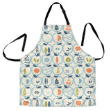 Apples Leaves Pattern Adjustable Apron