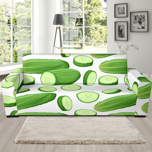 Cucumber Whole Slices Pattern Sofa Slipcover