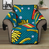French fries red paper box pattern Recliner Cover Protector