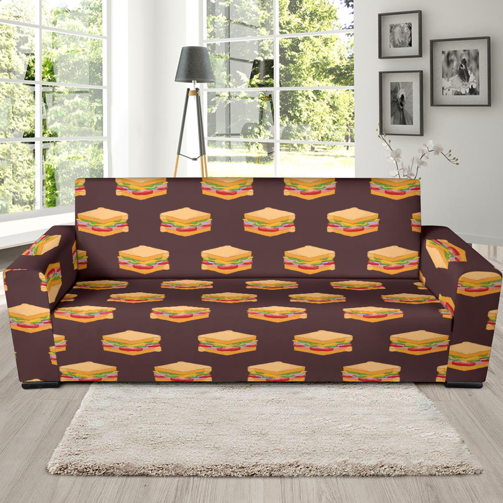 Sandwich Pattern Print Design 04  Sofa Slipcover