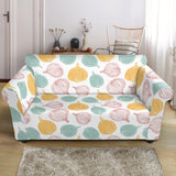Colorful Onions White Background Loveseat Couch Slipcover