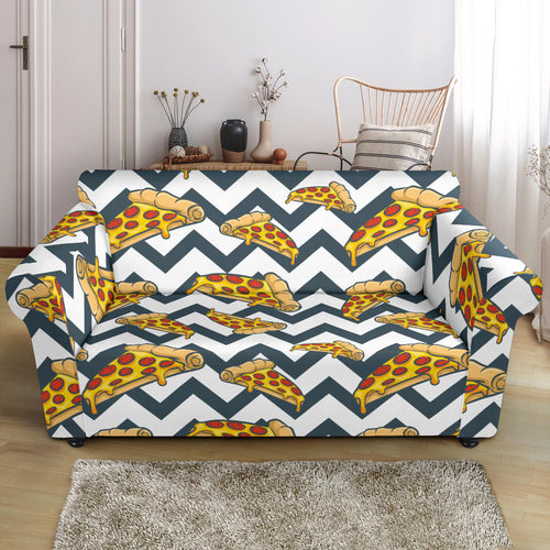 Pizza Design Pattern Loveseat Couch Slipcover