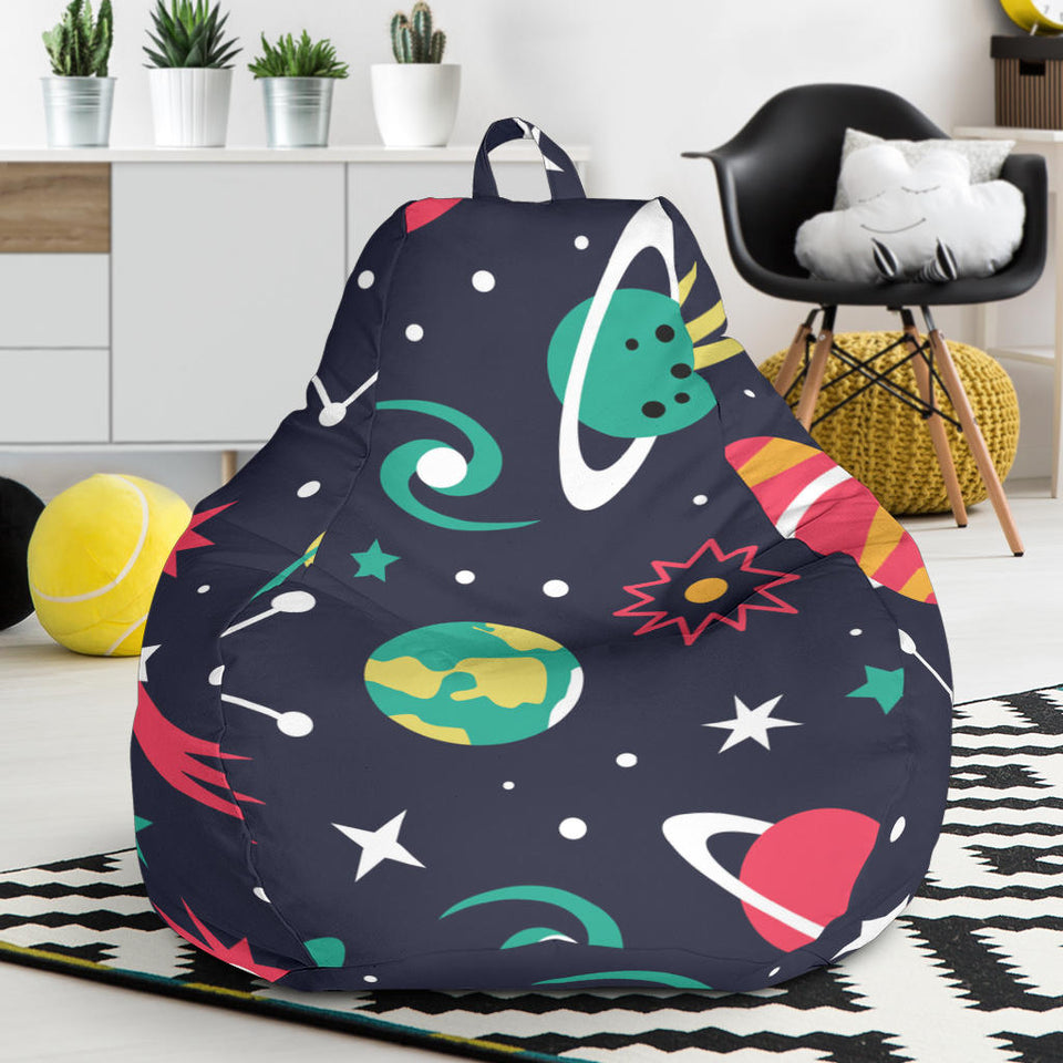 Colorful Space Pattern Planet Star Bean Bag Cover