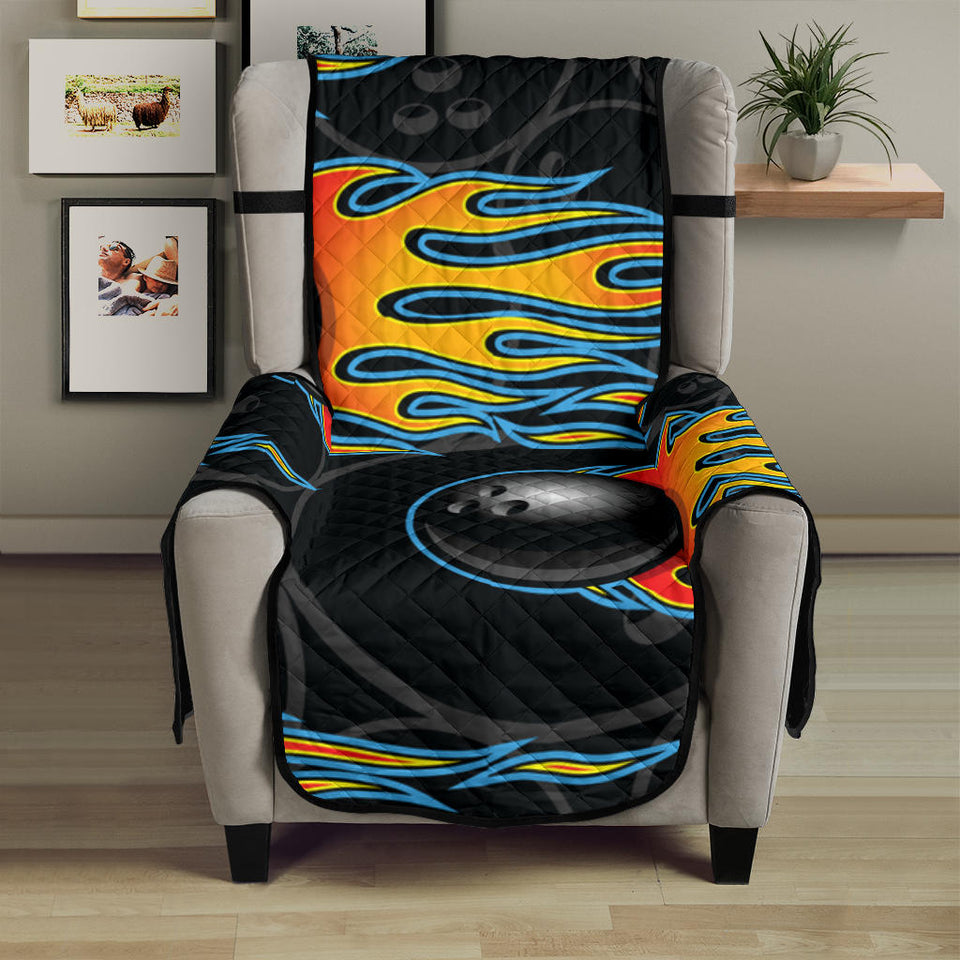 Bowling balls flame pattern Chair Cover Protector