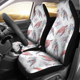 Watercolor Sea Turtle Jellyfish Pattern  Universal Fit Car Seat Covers