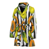 Papaya Design Pattern Women'S Bathrobe