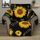sunflower golden polygonal shapes Recliner Cover Protector