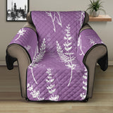 Lavender flowers purple pattern Recliner Cover Protector