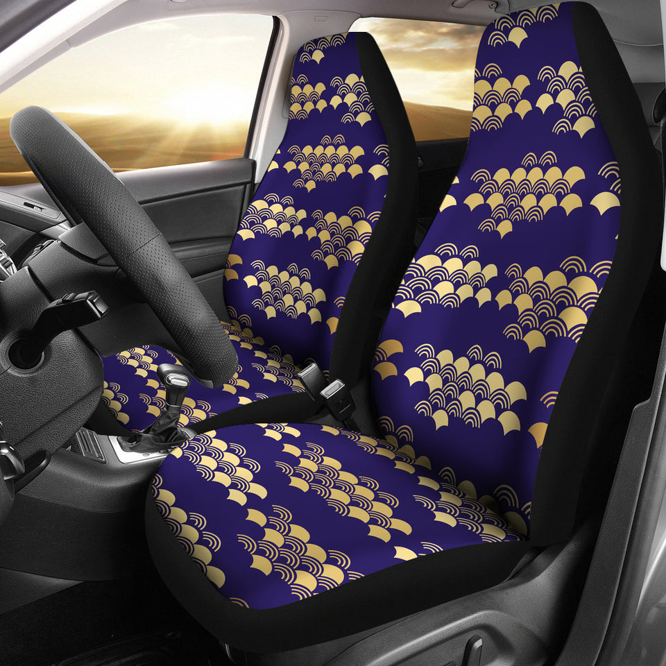 Beautiful Japanese Fan Pattern Universal Fit Car Seat Covers