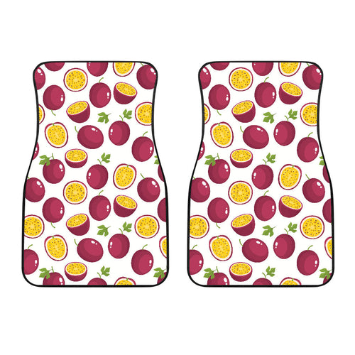 Passion Fruit Design Pattern Front Car Mats