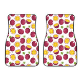Passion Fruit Design Pattern Front Car Mats