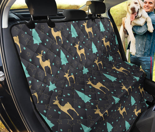 Deers Star Tree Pattern Dog Car Seat Covers