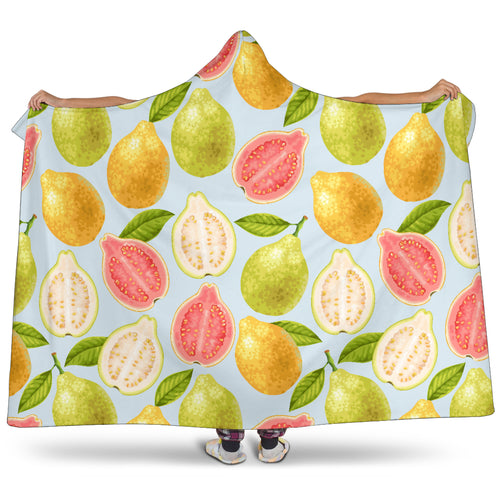 Guava Design Pattern Hooded Blanket