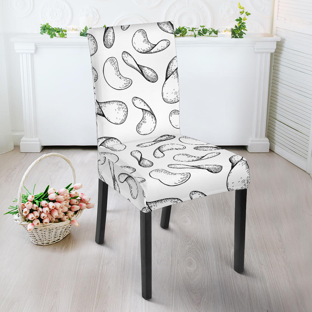 Potato Chips Pattern Print Design 04 Dining Chair Slipcover