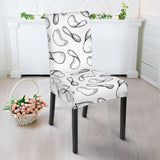 Potato Chips Pattern Print Design 04 Dining Chair Slipcover