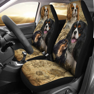 Cavalier King Charles Spaniel Car Seat Covers (Set Of 2)