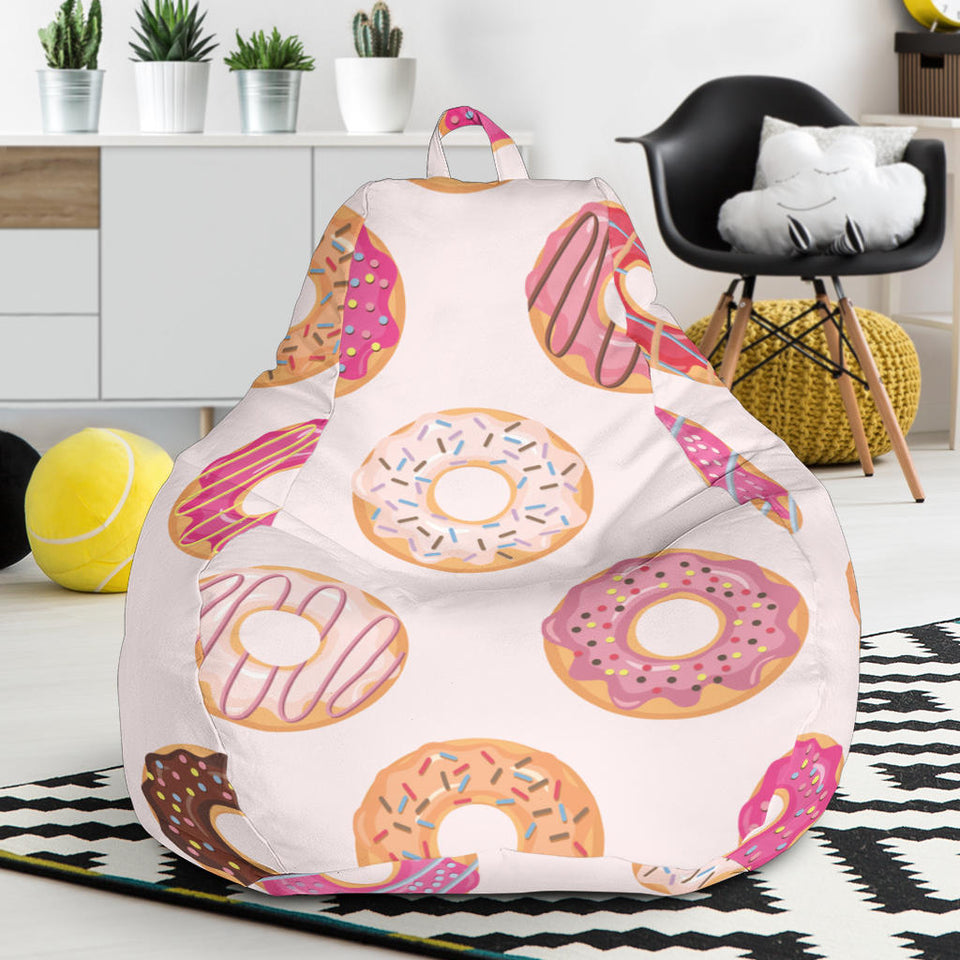 Colorful Donut Pattern Bean Bag Cover