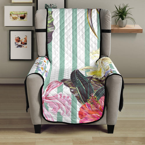 Colorful orchid flower pattern Chair Cover Protector
