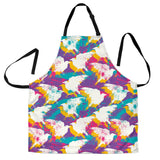 Colorful Crow Illustration Pattern Adjustable Apron