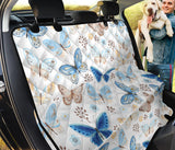 Blue Butterfly Pattern Dog Car Seat Covers