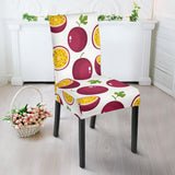 Passion Fruit Design Pattern Dining Chair Slipcover
