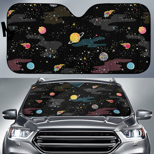 Space Pattern Car Sun Shade