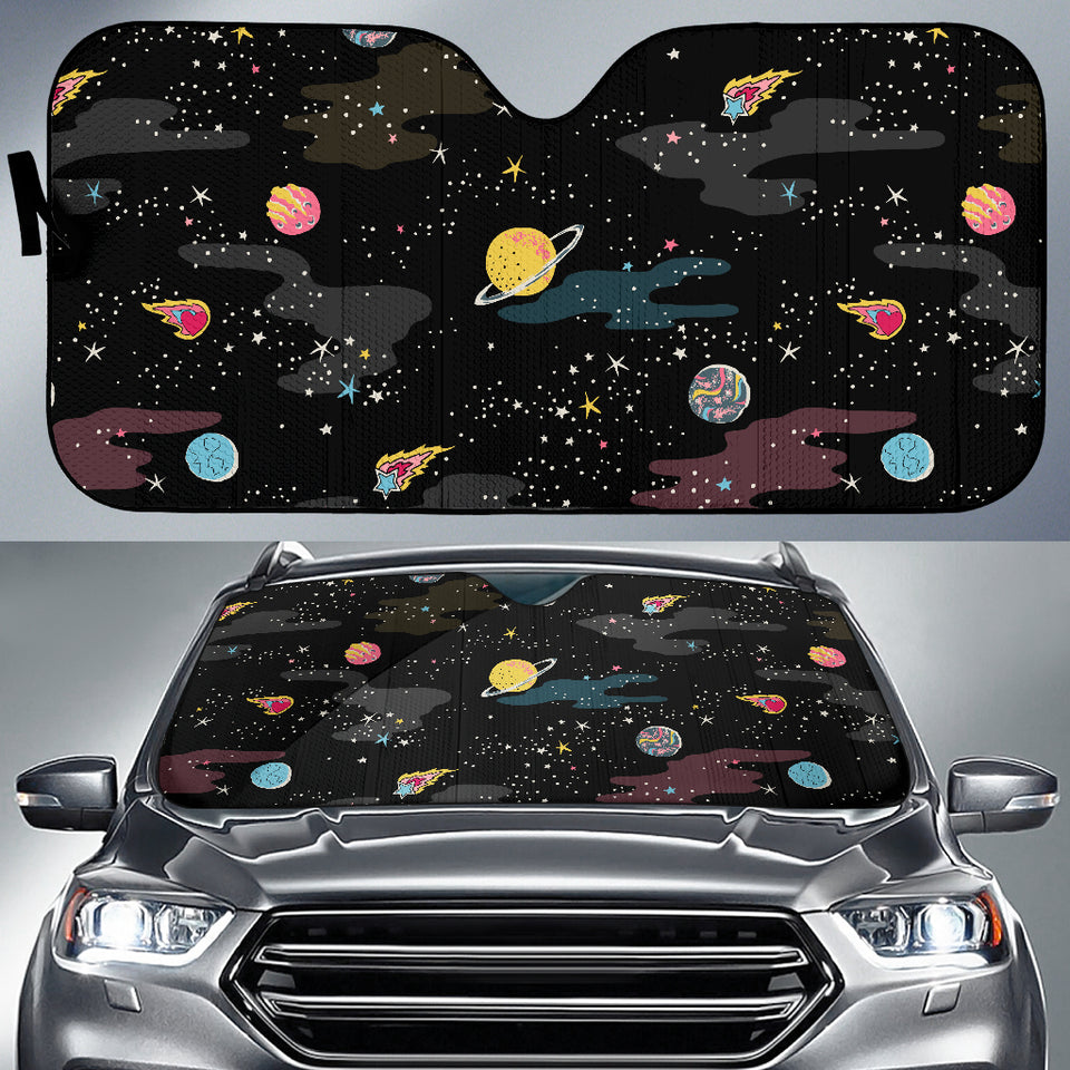 Space Pattern Car Sun Shade