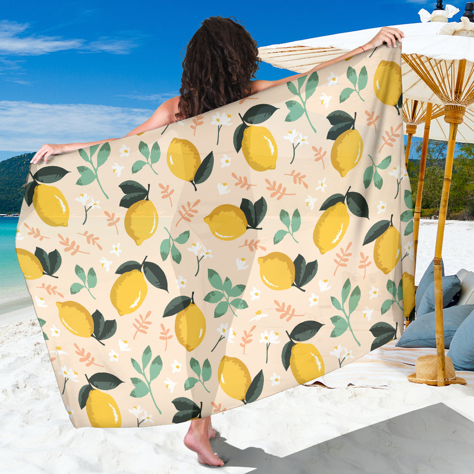 Lemon Flower Leave Pattern Sarong